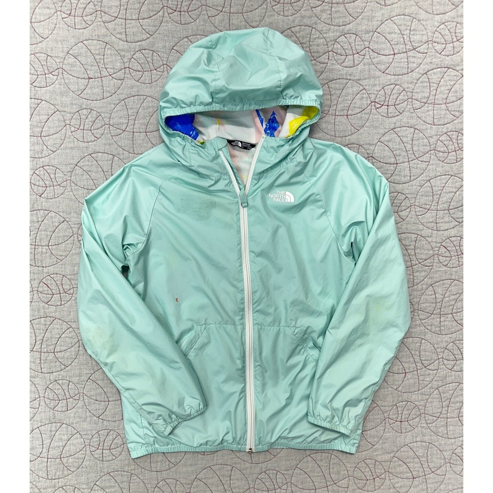 The North Face Windy Crest Hoodie Mint Green Full Zip / Girl's Large 14/16